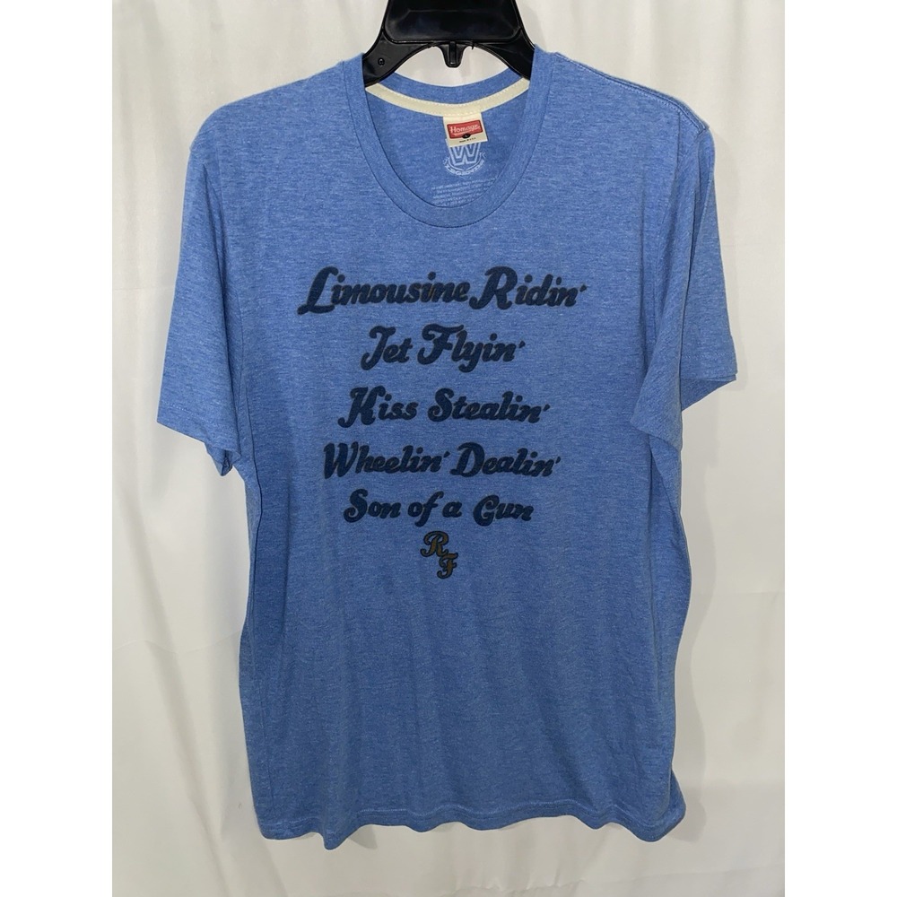 Homage Ric Flair WWF WWE Wrestling Kiss Stealing Son Of A Gun T Shirt‎ Large